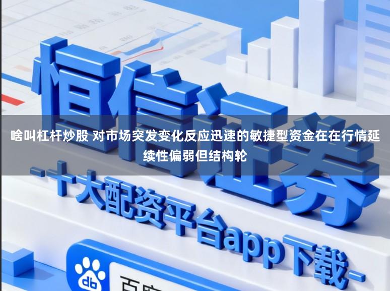 啥叫杠杆炒股 对市场突发变化反应迅速的敏捷型资金在在行情延续性偏弱但结构轮