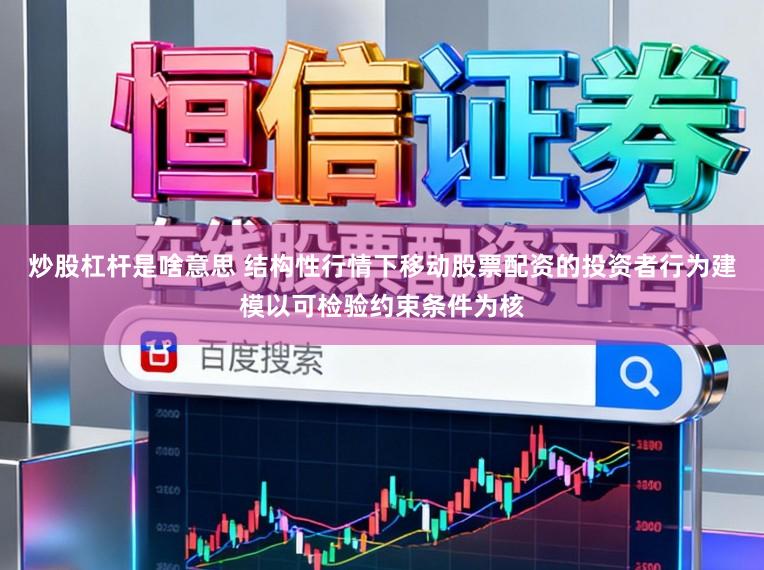 炒股杠杆是啥意思 结构性行情下移动股票配资的投资者行为建模以可检验约束条件为核