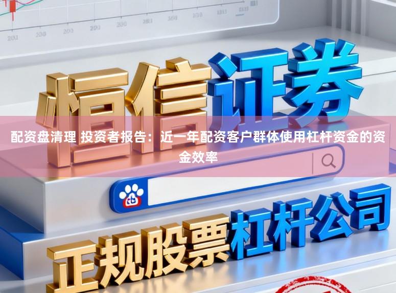 配资盘清理 投资者报告：近一年配资客户群体使用杠杆资金的资金效率
