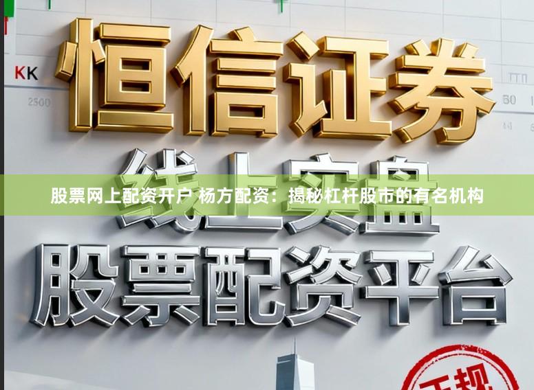 股票网上配资开户 杨方配资:揭秘杠杆股市的有名机构