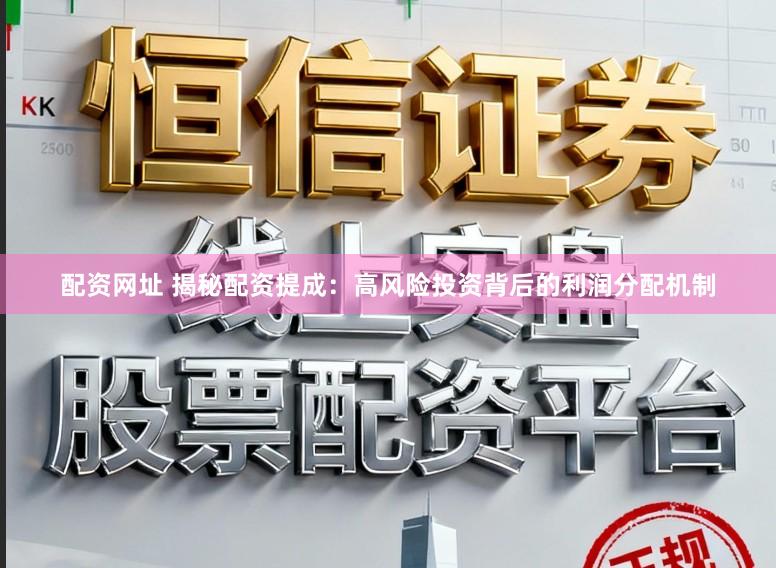 配资网址 揭秘配资提成：高风险投资背后的利润分配机制
