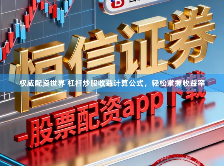 权威配资世界 杠杆炒股收益计算公式，轻松掌握收益率